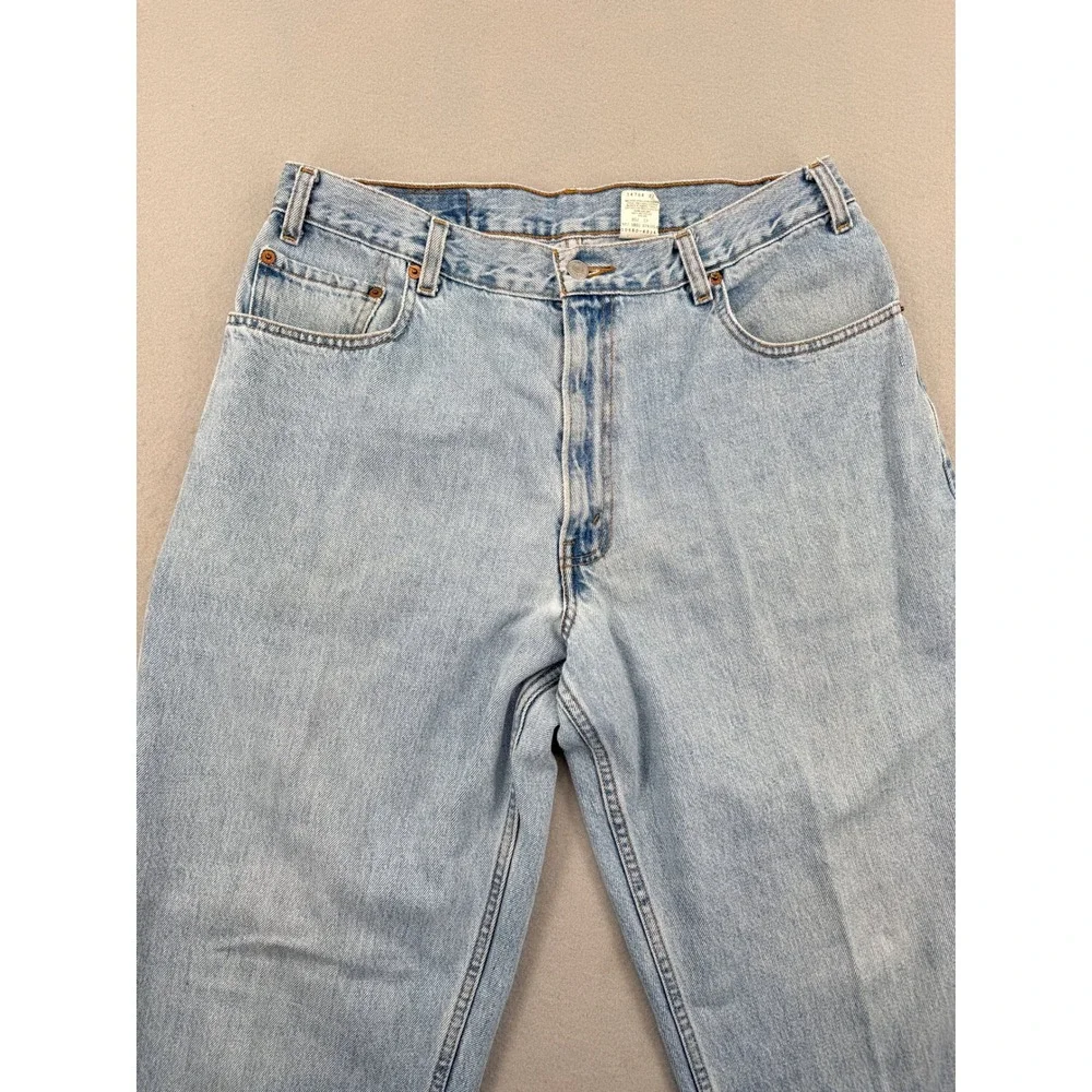 Vintage Y2K Levis 560 Loose Fit Tapered Leg Jeans Mens 36x32 (34x32) Light Wash